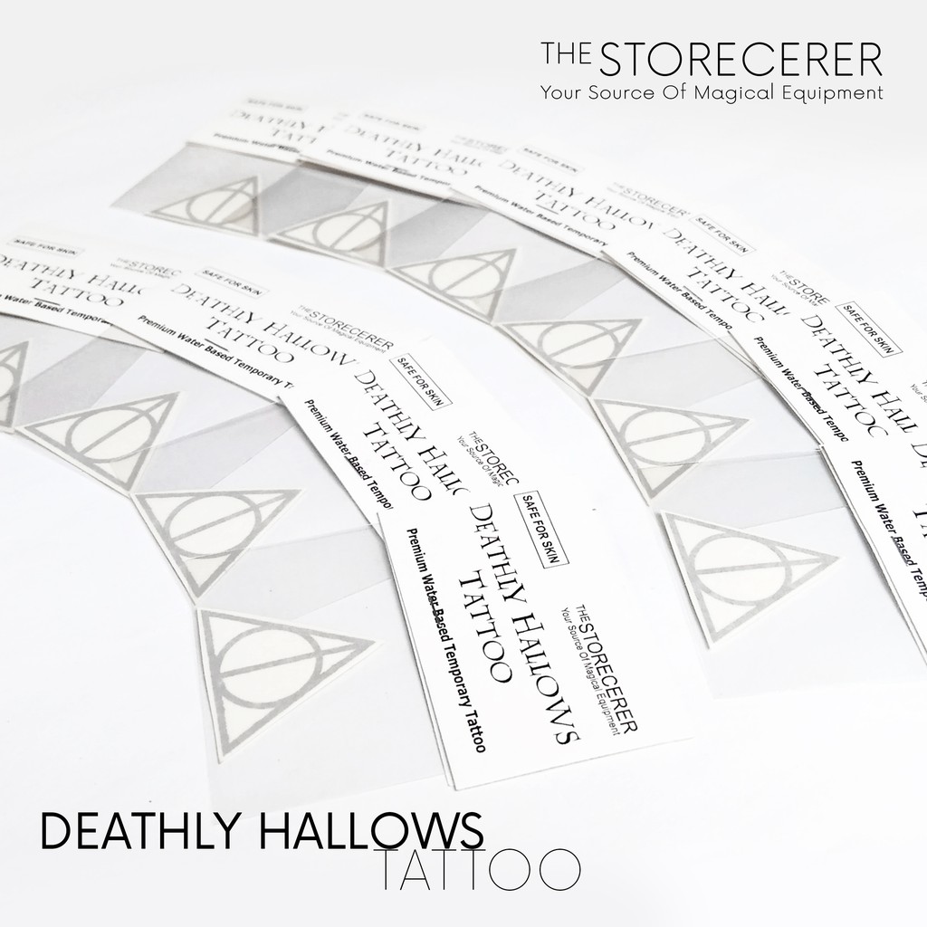 Tattoo Temporer Deathly Hallows