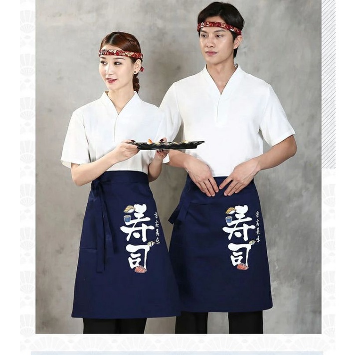 APRON CELEMEK CHEF JAPAN RESTORAN JEPANG SUSHI