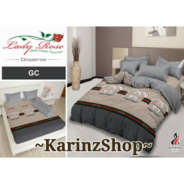 Sprei Lady Rose Gucci Guci Gc King 180 Queen 160 X 200 Shopee Indonesia
