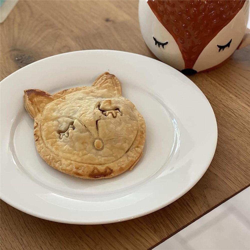 Preva Cetakan Pie Tangan Alat Kue Bentuk Rubah Dan Burung Hantu Party Potluck Dough Presser