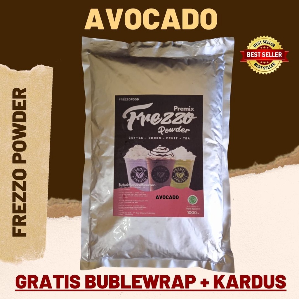 1 KG FREZZO POWDER RASA AVOCADO | BUBUK MINUMAN RASA ALPUKAT | POWDER DRINK | BOBA BROWN SUGAR |