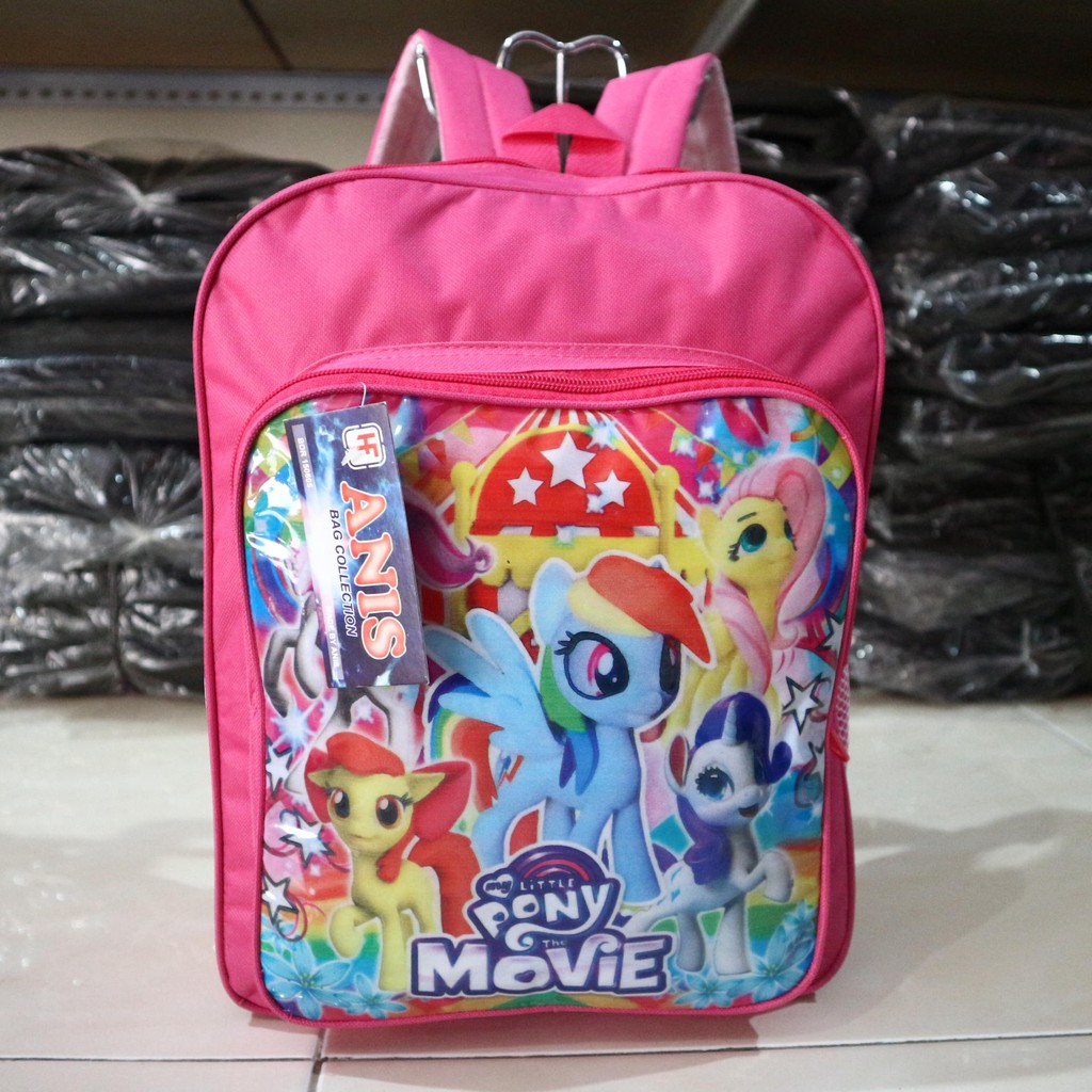 Ransel Kecil Anak Perempuan Cewe Cewek Tas Gendong Balita Sekolah TK Paud Playgroup Kuda Pony