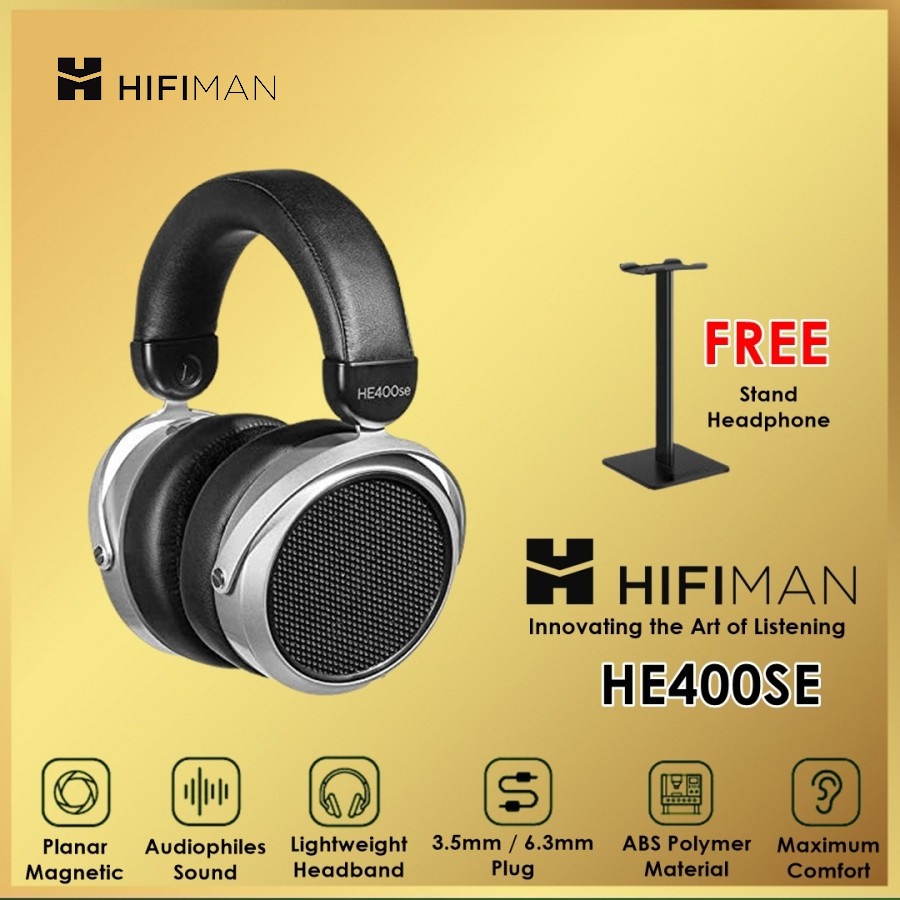 HIFIMAN HE400SE Over Ear Full-Size Planar Magnetic Headphone HE400 SE HE 400 SE