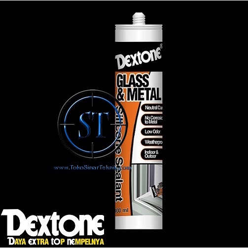 Clear Lem Dextone Silicon Sealant Neutral Glass &amp; Metal Lem Kaca keramik Marmer Alumunium Kaca Kamar Mandi Warna Bening