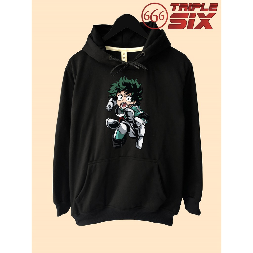 Jaket Hoodie Anime Izuku Midoriya My hero academia
