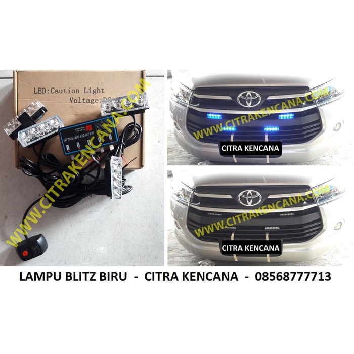 LAMPU STROBO BIRU MOBIL