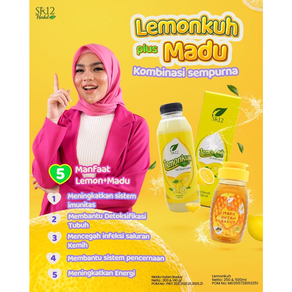 Sari Lemon SR12 Lemonkuh Sari lemon asli untuk diet Air lemon Pure lemon Lemon diet Sari lemon asli Lemon diet dan detox