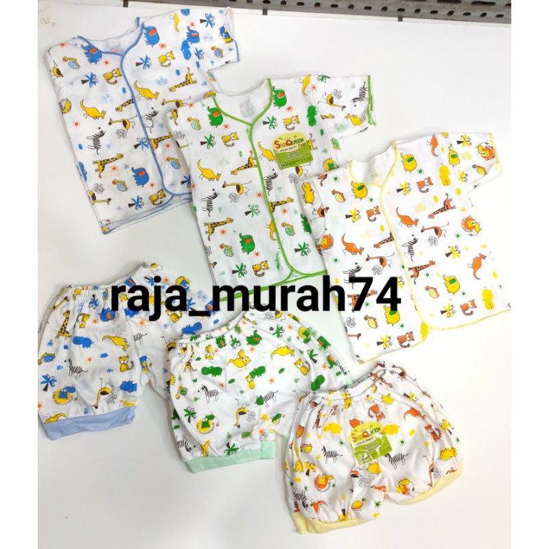 6 stelan pendek shaqueen motif