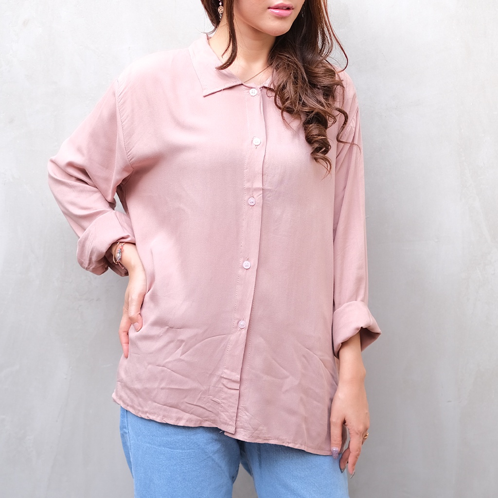 BEFAST - ZEC OOTD Kemeja AYASAN / Zodya Oversize XXL RAYON DIAMOND Shirt / Atasan Kemeja Jumbo Wanita / Kemeja Oversize Kekiniaan / Trendy / Terlaris / OOTD Wanita Viral 2022 / Kemeja Banyak Warna