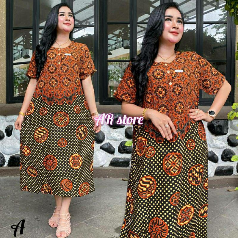 Daster Batik Sogan Busui-santung tebal-murah