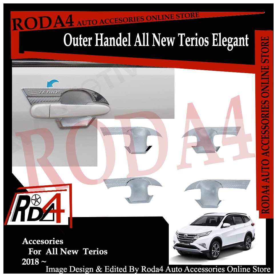Mangkok Outer Handle All New Terios 2018 Elegant Chrome JSL