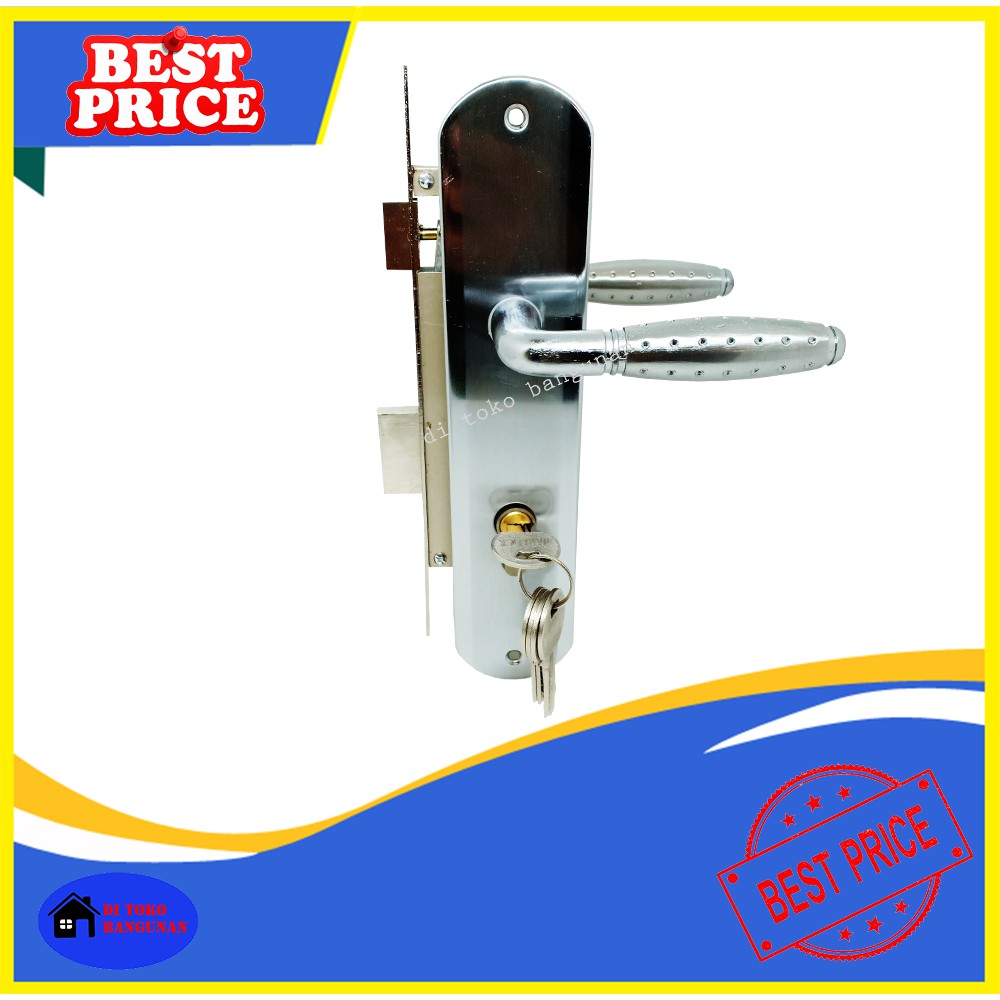 Kunci Pintu Besar CX7 SN/CP WARLOCK Handle Pintu Besar