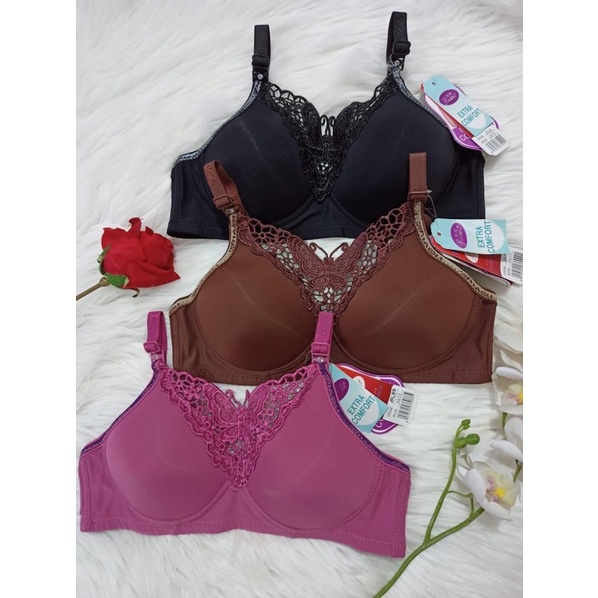 Bra BH Fashion Wanita Bra Cantik BH Busa Tipis Tanpa Kawat | KUPU | EXTRA COMFORT | POL 107