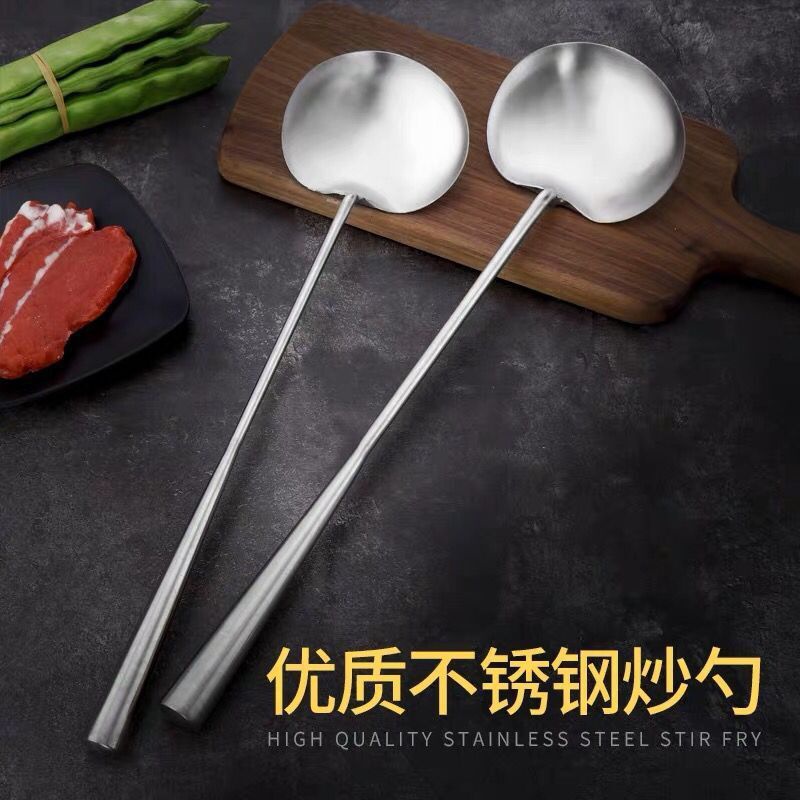 Sendok Spatula Gagang Panjang Bahan Stainless Steel Untuk Dapur