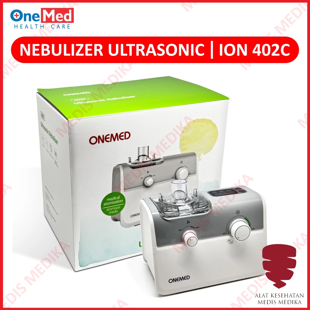 Nebulizer Ultrasonic ION 402C Onemed Alat Bantu Uap Terapi Pernafasan Nafas Asma