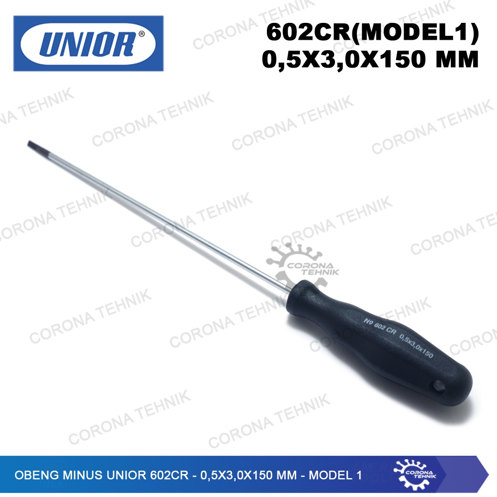 UNIOR 602CR - Sale - Obeng Minus  - 0,5x3,0x150 mm - Model 1