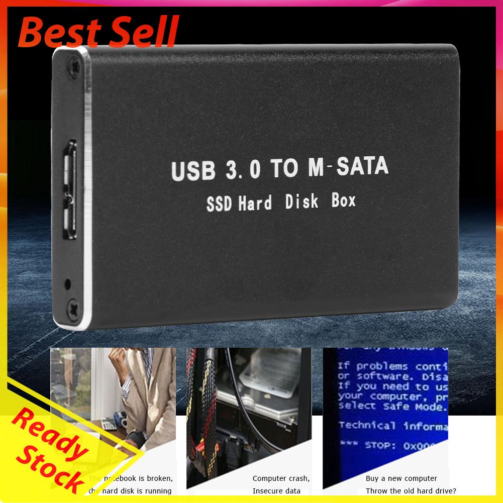 Casing Hardisk Eksternal Mini SSD USB 3.0 Ke mSATA