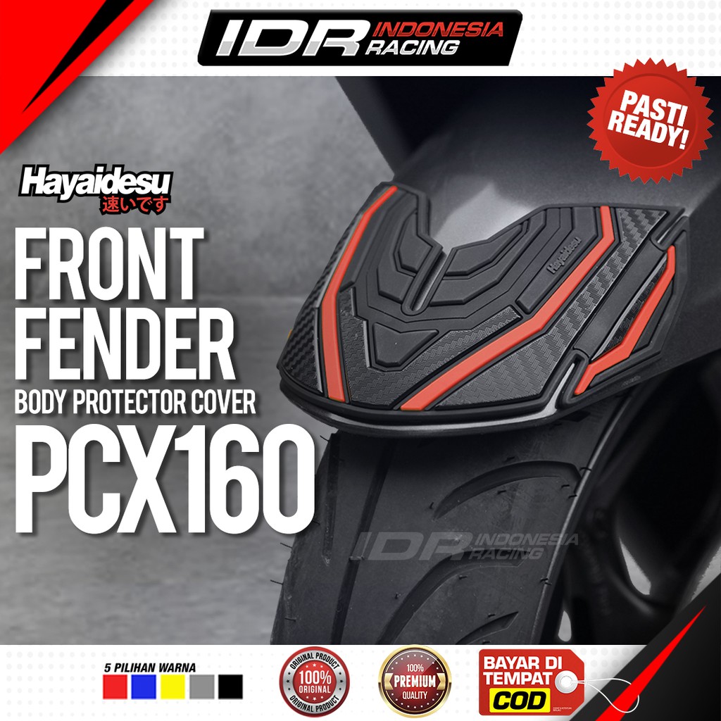 Hayaidesu PCX 160 2021 2022 2023 2024 Front Fender Cover Body Protector Aksesoris Honda