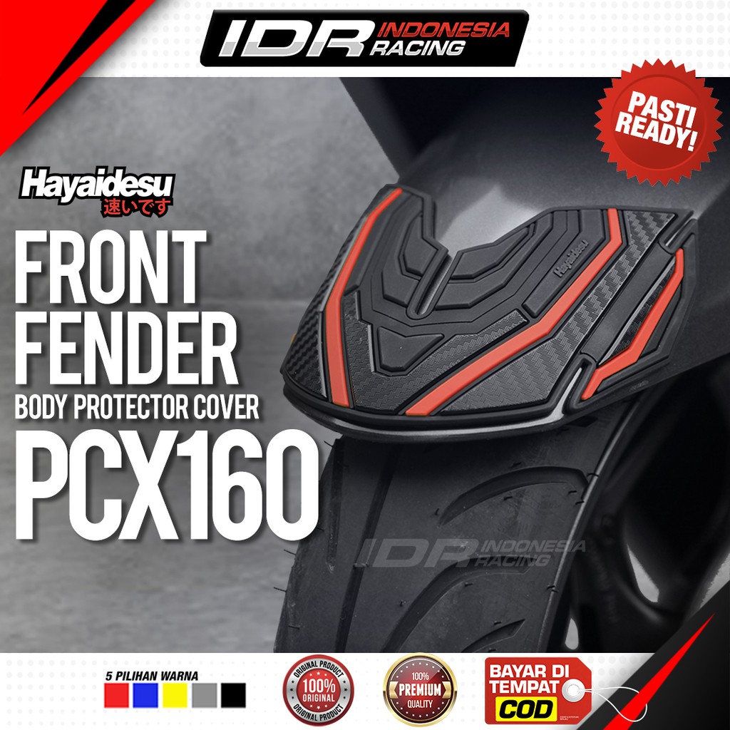 Hayaidesu PCX 160 Front Fender Cover Body Protector Aksesoris Honda