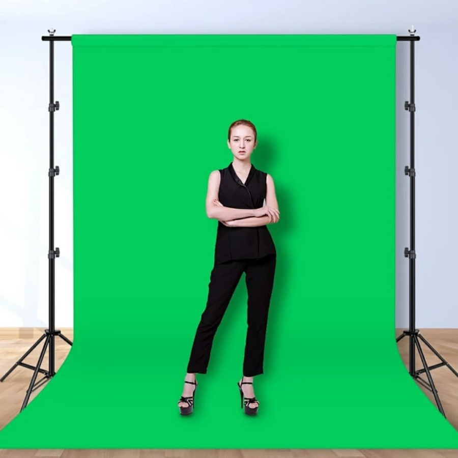 PROMO 2 Meter Green Screen kain layar Background berkualitas super murah 100gsm