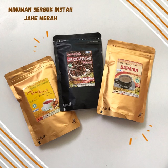 

Jahe Merah - Minuman Serbuk Instan, Praktis! Tinggal Seduh :)