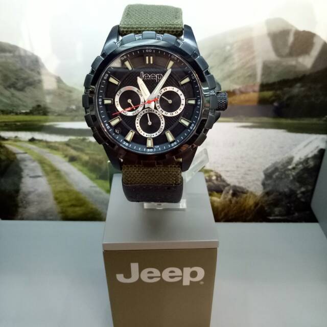 Jam Tangan Pria Jeep kanvas Jp15304 ORIGINAL