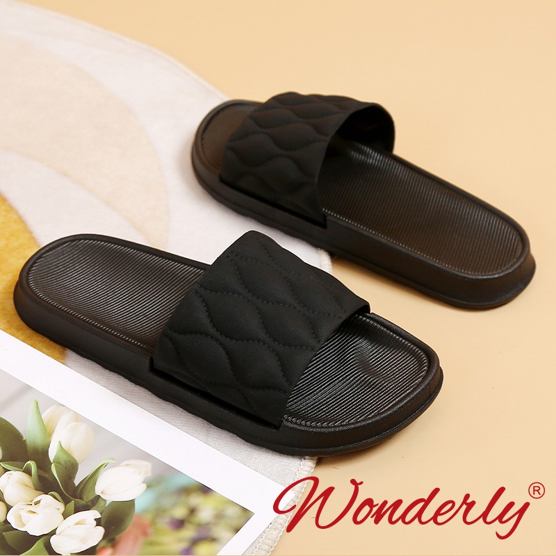 Sendal Selop Karet Wanita Wonderly Sandal Slop Cewek | V202-A35