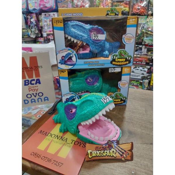 MAINAN GIGI DINO, DINO GIGIT, MAINAN GIGI BUAYA, CROCODILE DENTIS, MAINAN BUAYA