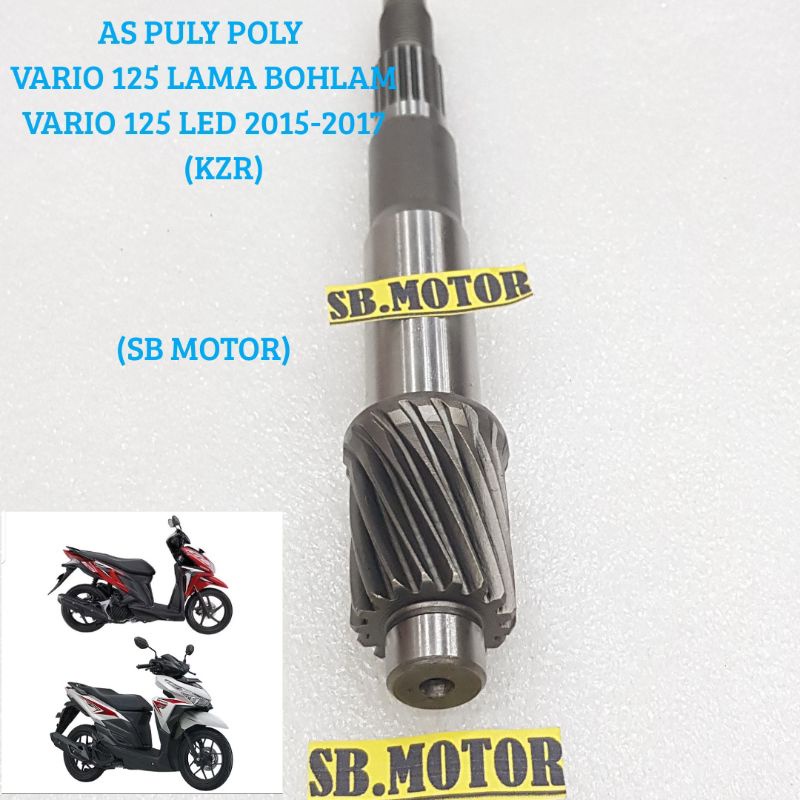 AS PULLY POLY VARIO 125 LAMA BOLHAM VARIO 125 LED 2015-2017 HIGH QUALITY