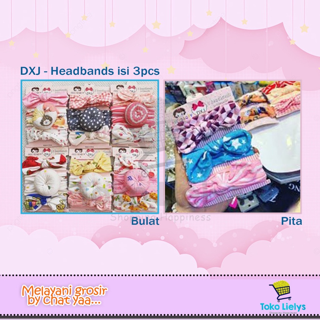 Bandana Bayi Set isi 3 Aneka Motif dan Warna Bandana Bayi Motif Lucu