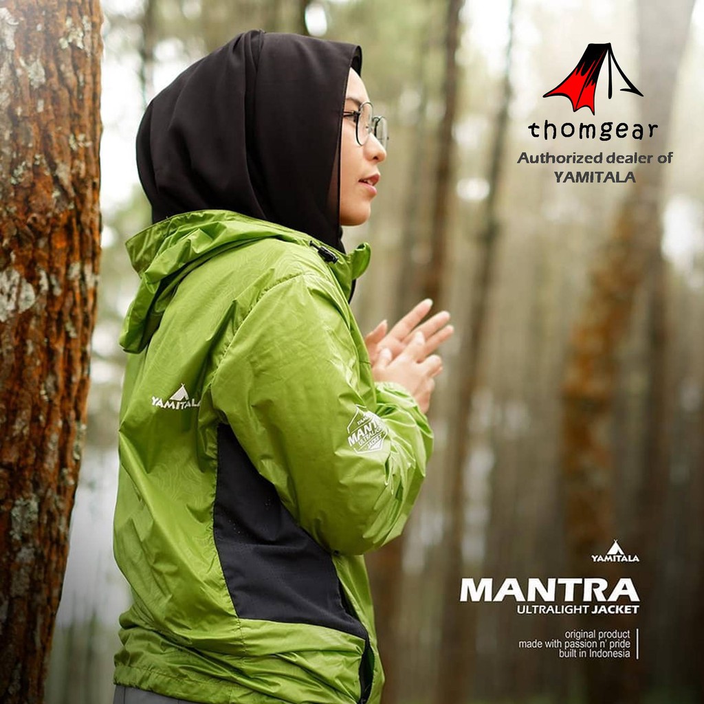 Jaket Ultralight Yamitala Mantra Jacket Lari Jaket Gowes Ultra Light Jacket  Nylon Water Resistant Packable