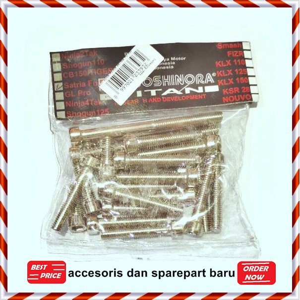 BAUT BLOK MESIN SATRIA FU 150 SPAREPART AKSESORIS MOTOR