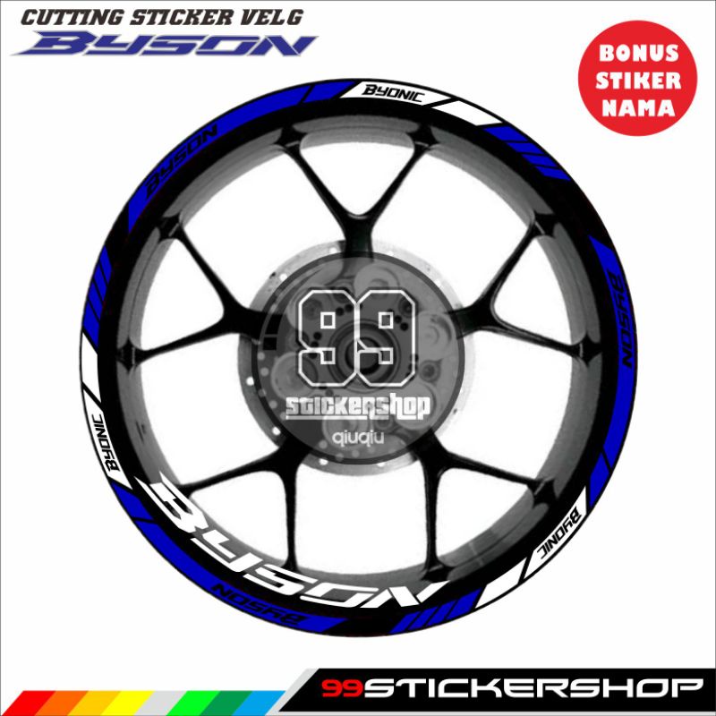 Stiker VELG Yamaha BYSON