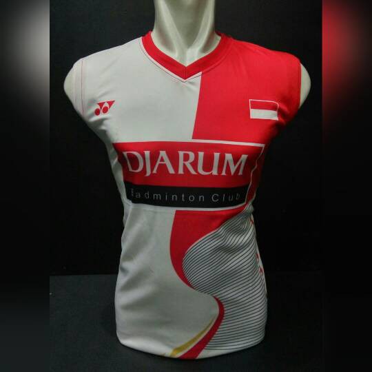 Kaos baju jersey Singlet Badminton / Bulutangkis Yonex DJARUM Diskon Termurah