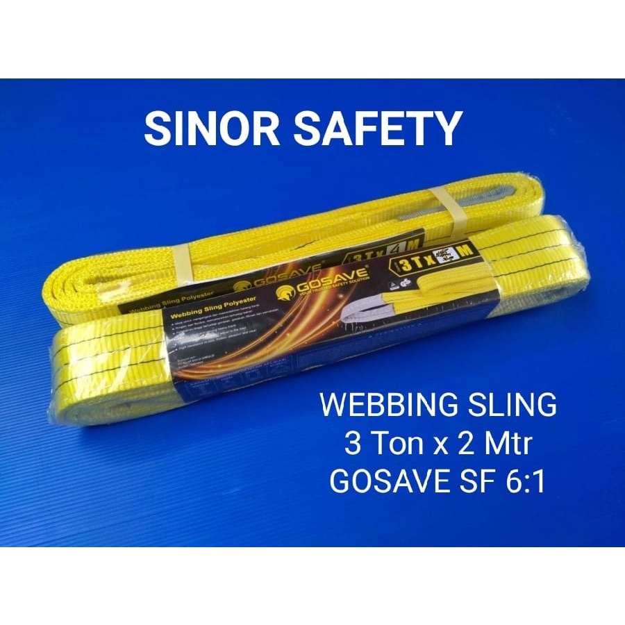 WEBBING SLING 3 Ton x 2 Meter Pengikat Pengangkat Safety