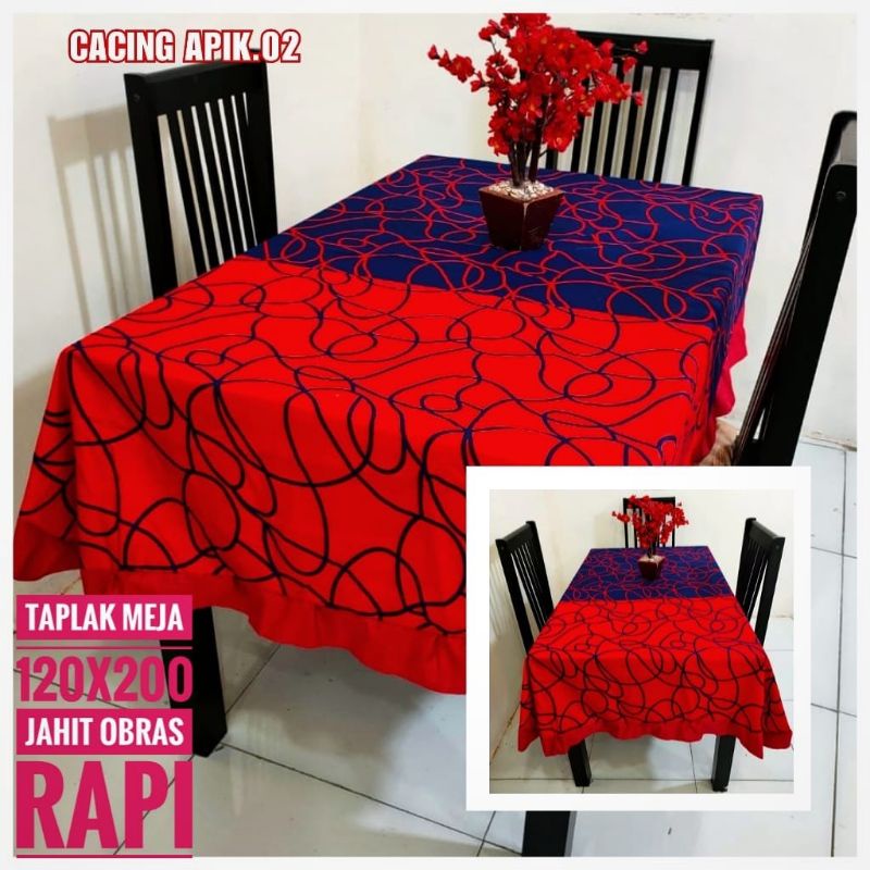 TAPLAK MEJA MOTIF CACING APIK