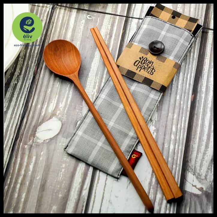Opends Sendok Kayu - Sendok Korea - Sujeo Wood Set