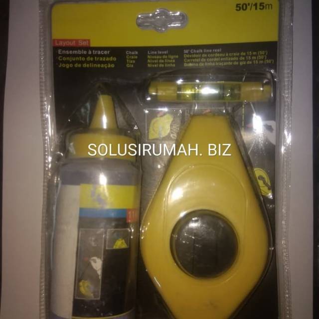 

LOT TUKANG TALI IMPOR TINTA CHALK LINE REEL 024-07 SIPATAN