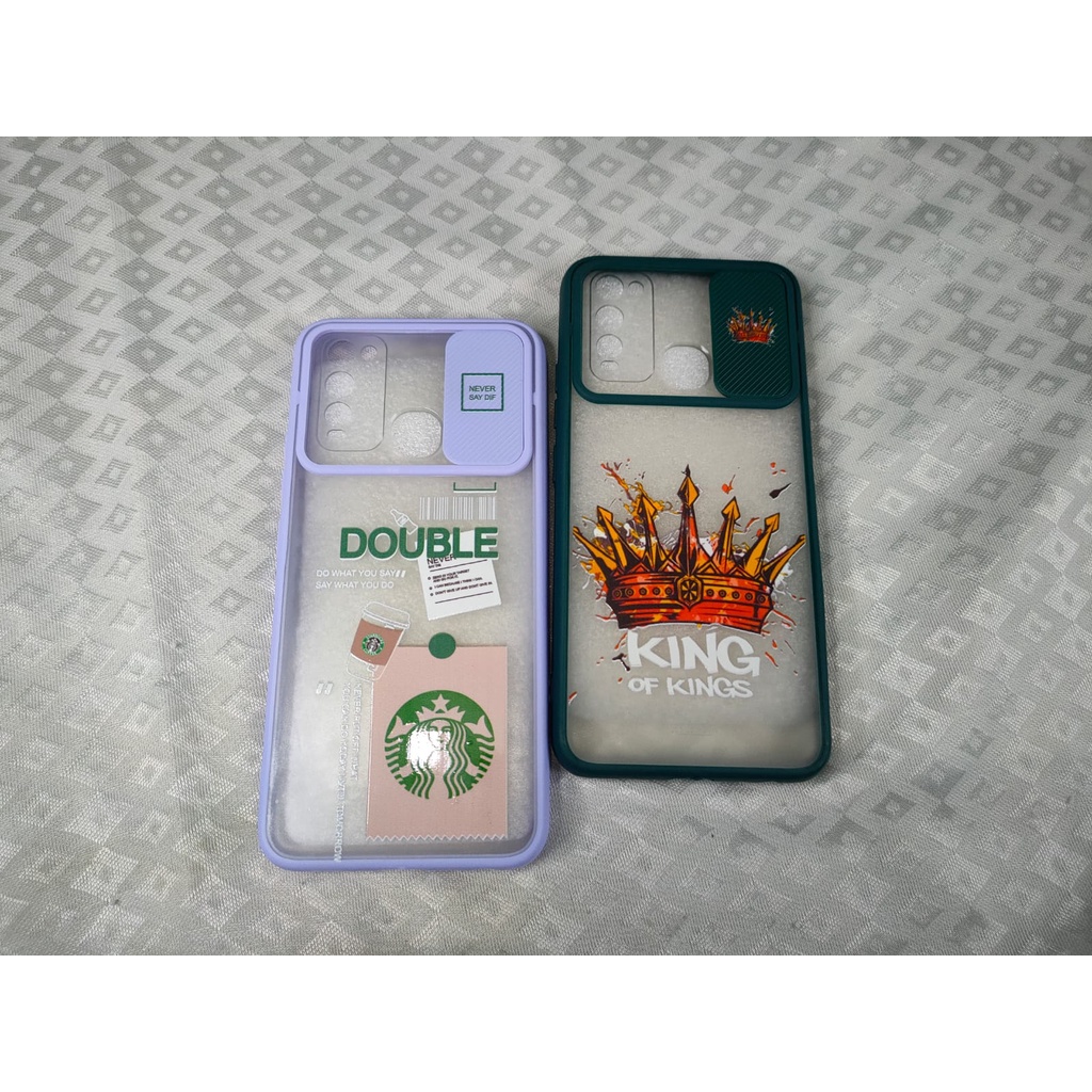 HARD CASE MY CHOICE SLIDE PROTECT CAMERA KARAKTER FOR SAMSUNG A01 A12 A02S