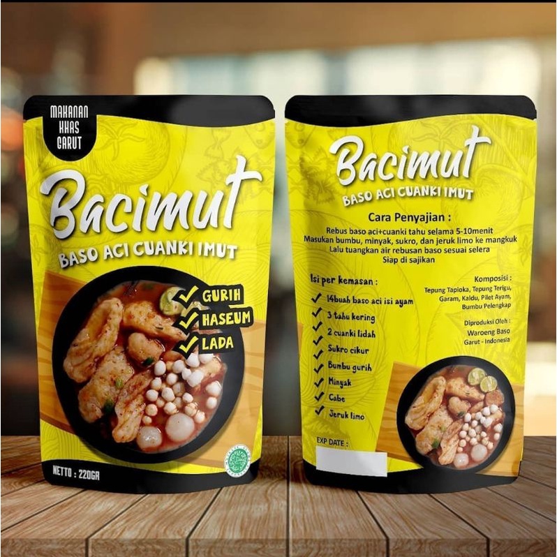 Baso Aci khas BACIMUT Garut viral enak gurih lada