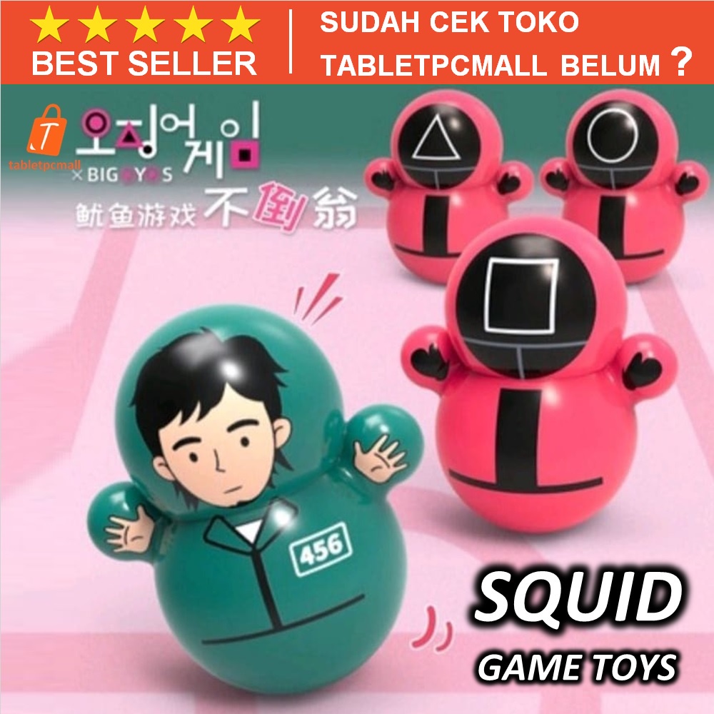 Jual Mini Squid Game Tumbler Figure Toys Boneka Mainan Squid Game