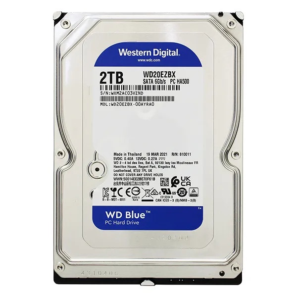 WDC 2TB SATA3 256MB - 7200RPM - Blue - WD20EZBX - Garansi 2 Th