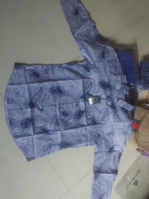 Kemeja Batik Pria Slim Fit Lengan Panjang Baju Pria Lengan Panjang Kerja Slimfit  Cbl165