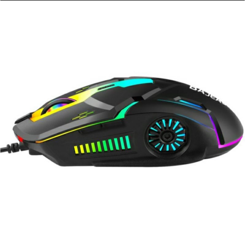 SKU-1290 MOUSE GAMING BAJEAL D2 RGB 6 TOMBOL BUTTON LED 3 DPI