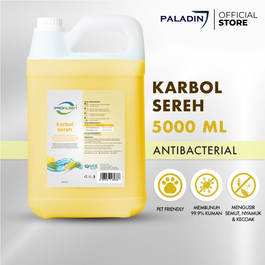 KARBOL PEMBERSIH LANTAI ANTIBACTERIAL PROKLEEN 5L