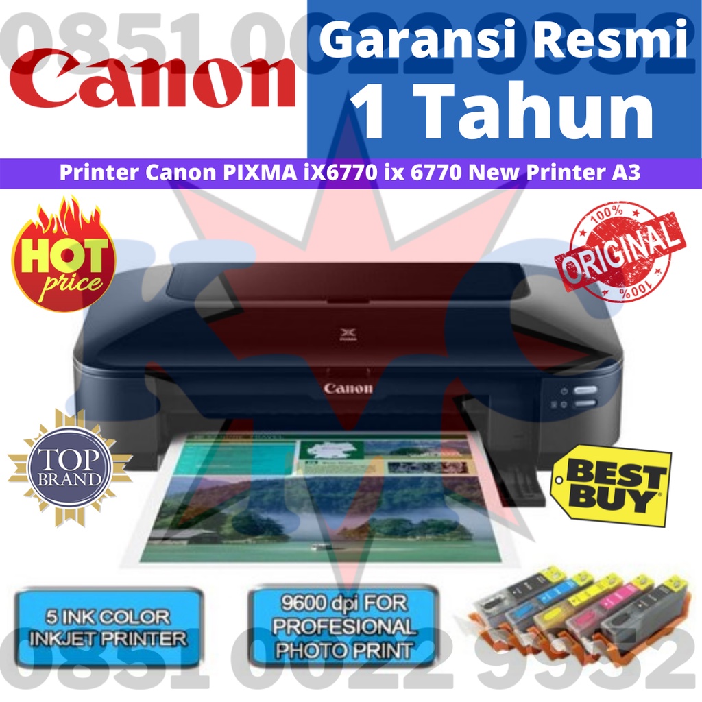 Printer Canon PIXMA IX6770 New Printer A3 - Printer Canon IX 6770