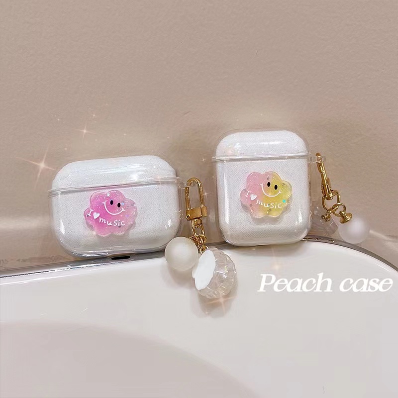 Case Pelindung Headset Wireless Bluetooth Dengan Liontin Berkilau Untuk airpods 3 2 1 Pro