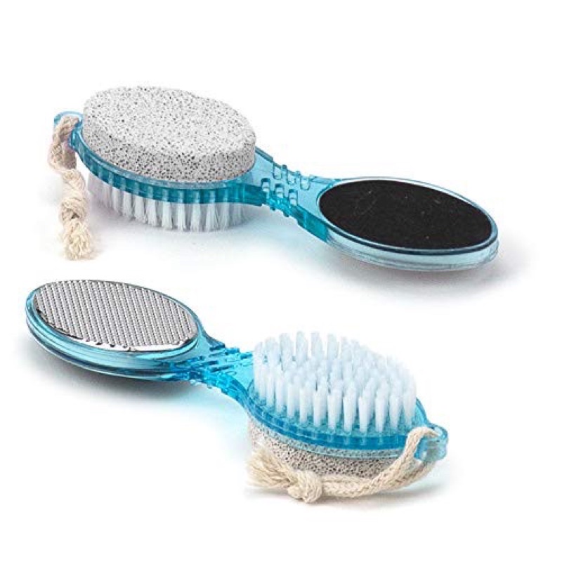 Sikat Kaki Pedicure 4 in 1 / 4 Step Pedicure Paddle Brush / Alat Perawatan Kaki 4 in 1 / Alat Gosok Penghalus Tumit Telapak Kaki Kasar