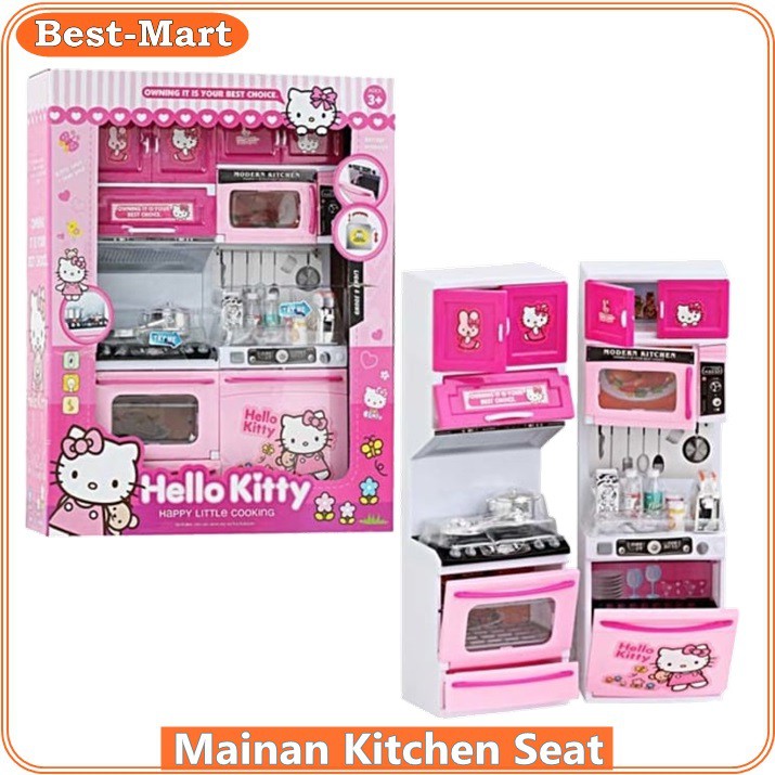  Mainan Anak Modern  kitchen Set Kompor Hellokity Shopee 
