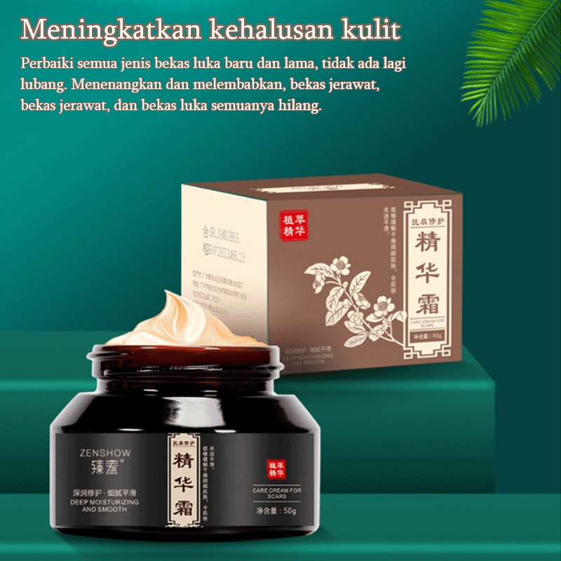 Krim Cream Salep penghilang luka bekas Menghilangkan stretch mark Penghilang bekas luka yang ampuh Memperbaiki bekas luka bakar Bekas Jerawat Bekas luka lama Benjolan dan jerawat 50G